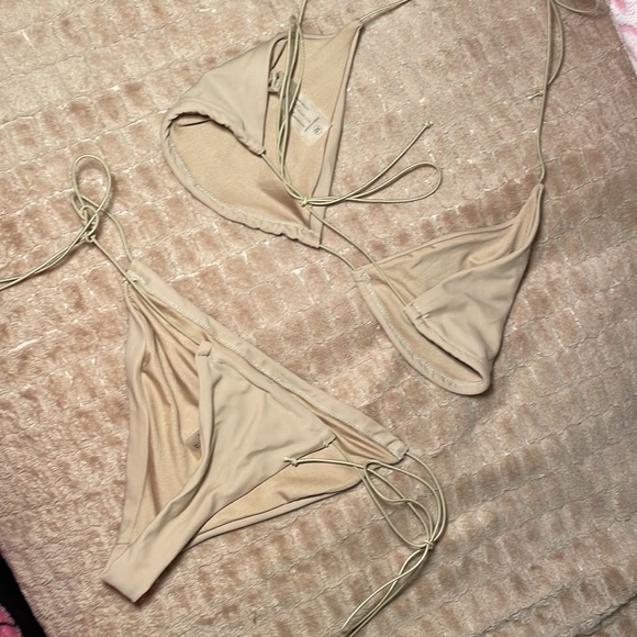 Cream Triangle Bikini Set - Picture 6 of 6